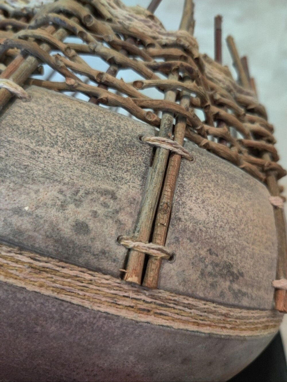 Woven Twig & Ceramic Bowl By M&C Adcock - Picture 9 of 9